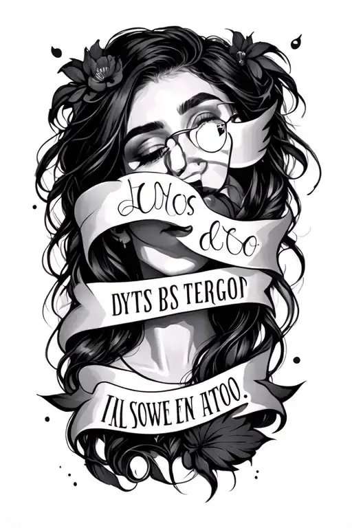 quotes for woman wearing tattoo design idea
