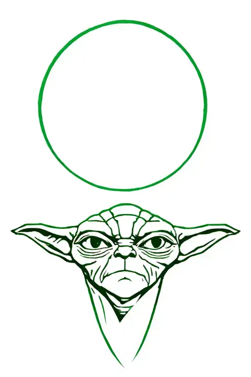 Yoda tattoo design idea