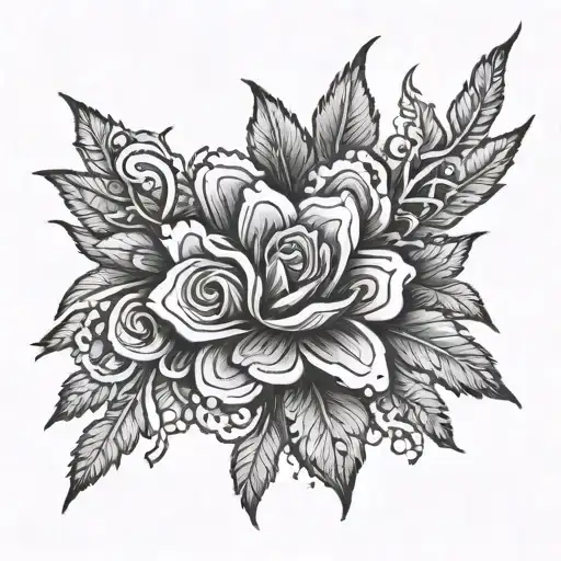 stoner garter design made tattoo design idea