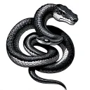 Two Headed Snake tattoo design idea