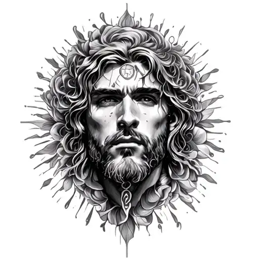 Watch repaired with healthy man emotionally with alienation of his energy and harmony with mind soul and spirit tattoo design idea