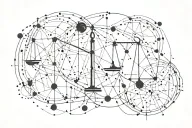 Libra constellation map tattoo design idea