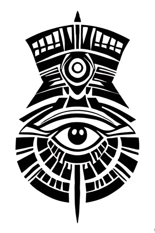 Egyption Eye of horus tattoo design idea