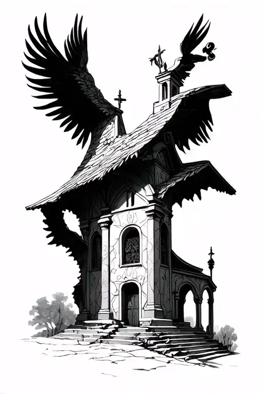 Ostrog monastery tattoo design idea