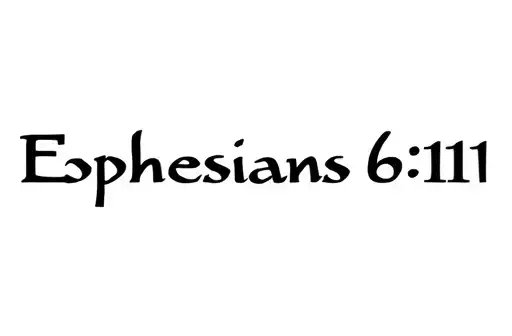 "Ephesians 6:11" tattoo design idea