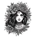 Gypsy tattoo design idea