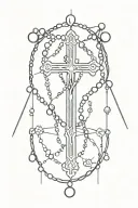 Rosary tattoo design idea