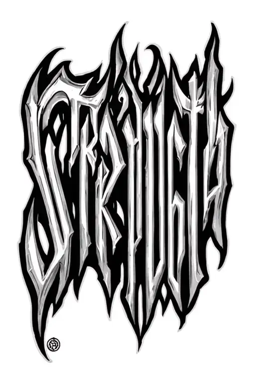 "Strength" "Strength" Sigil tattoo design idea