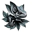 chameleon tattoo design idea