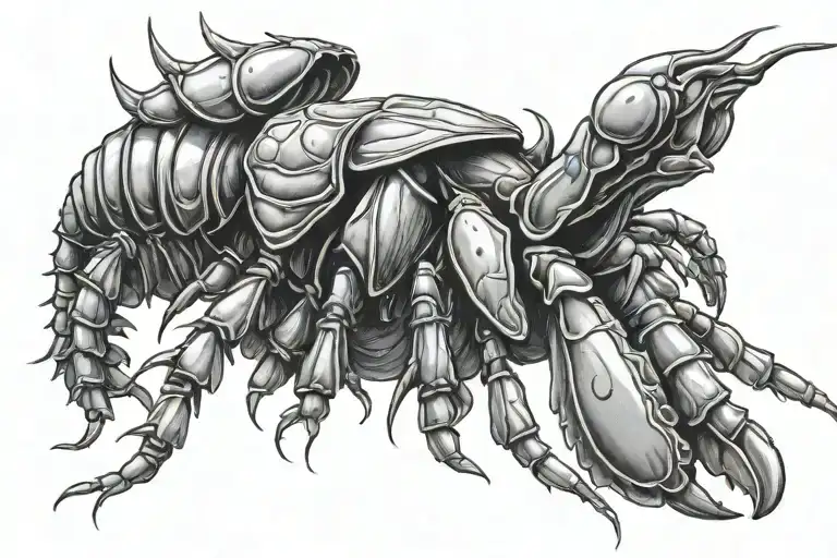 mantis shrimp tattoo design idea