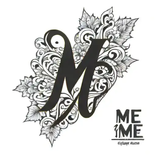 a upper arm tattoo saying me vs me tattoo design idea