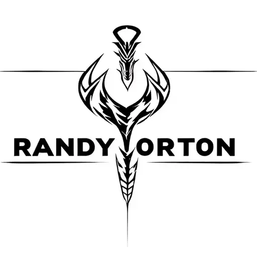 randy orton viper logo tattoo design idea
