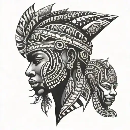 African tribal patterns tattoo design idea