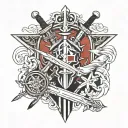 Sword art online tattoo design idea