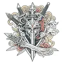 Sword art online tattoo design idea