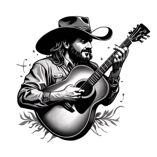 Country Music tattoo design idea