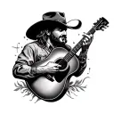 Country Music tattoo design idea
