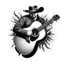 Country Music tattoo design idea