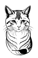 Cat Memorial tattoo design idea
