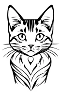 Cat Memorial tattoo design idea
