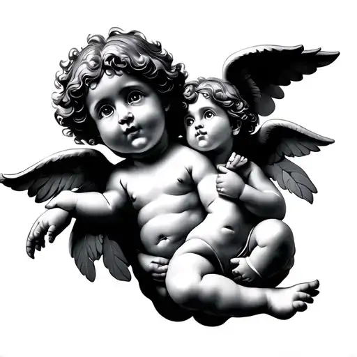cherubs tattoo design idea