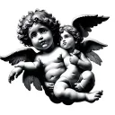 cherubs tattoo design idea