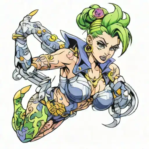 Jojo jolyne tattoo tattoo design idea