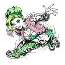 Jojo jolyne tattoo tattoo design idea