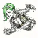 Jojo jolyne tattoo tattoo design idea