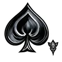 Q Spade tattoo design idea