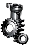 sprocket piston tattoo design idea
