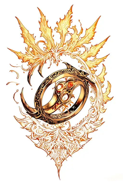 Elden Ring Malenia Blade tattoo design idea