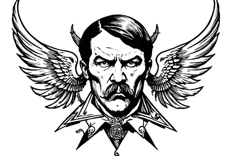 "Hill Hitler!" Odin Pierced tattoo design idea