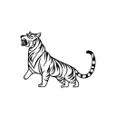 asian tiger tattoo design idea