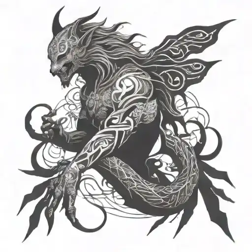Manwha Solo Leveling tattoo design idea