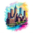 cincinnati skyline tattoo design idea