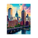 cincinnati skyline tattoo design idea