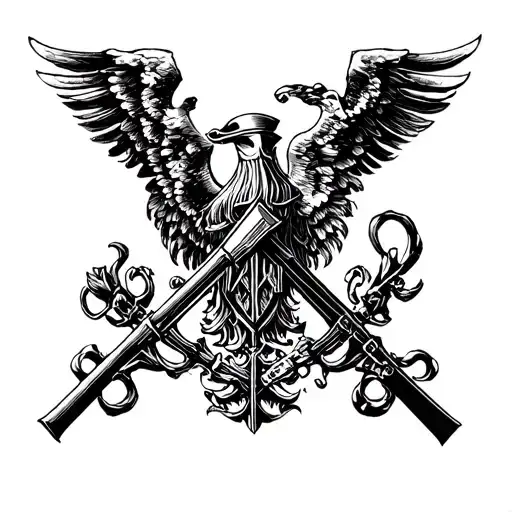 Andreevsky flag of the sea infantry tattoo design idea