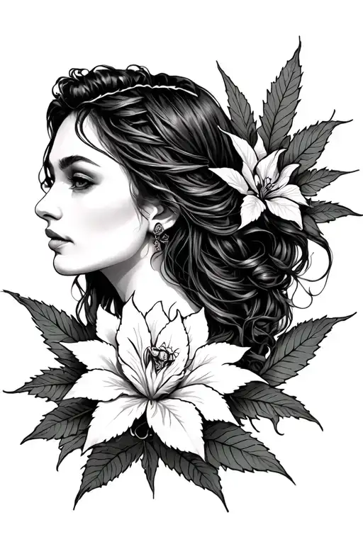 Maryjane tattoo design idea