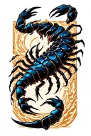 Scorpio zodiac sign tattoo design idea