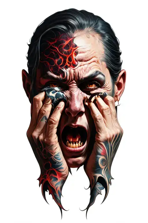 good vs evil speak no evil tattoo design idea