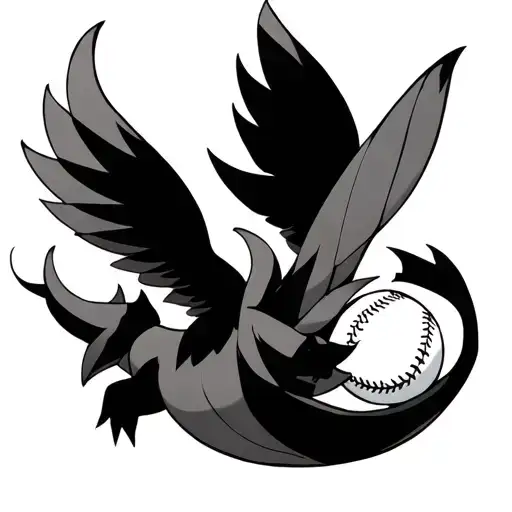 Pokemon Raikou fly away on curveball excellent throw tattoo design idea