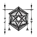 "Hanna" Hexagram tattoo design idea