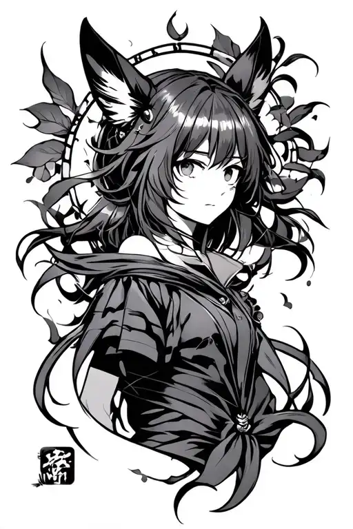 anime theme tattoo tattoo design idea