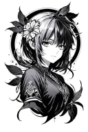 anime theme tattoo tattoo design idea