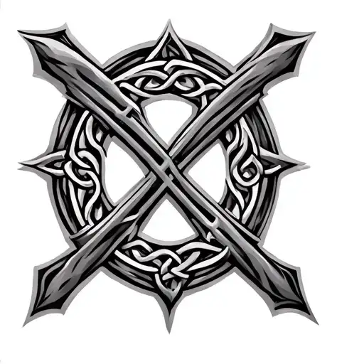 celtic cross  tattoo design idea