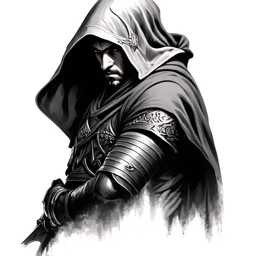Ezio Auditore tattoo design idea