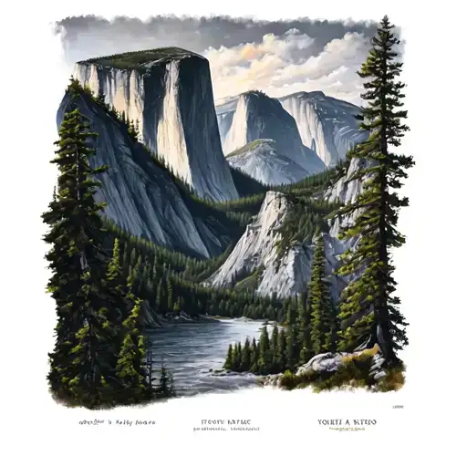 Yosemite tattoo design idea