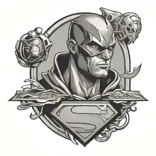 superhero big brother  tattoo design idea