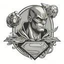 superhero big brother  tattoo design idea